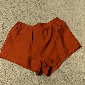 Pumpkin Zaful high waisted shorts